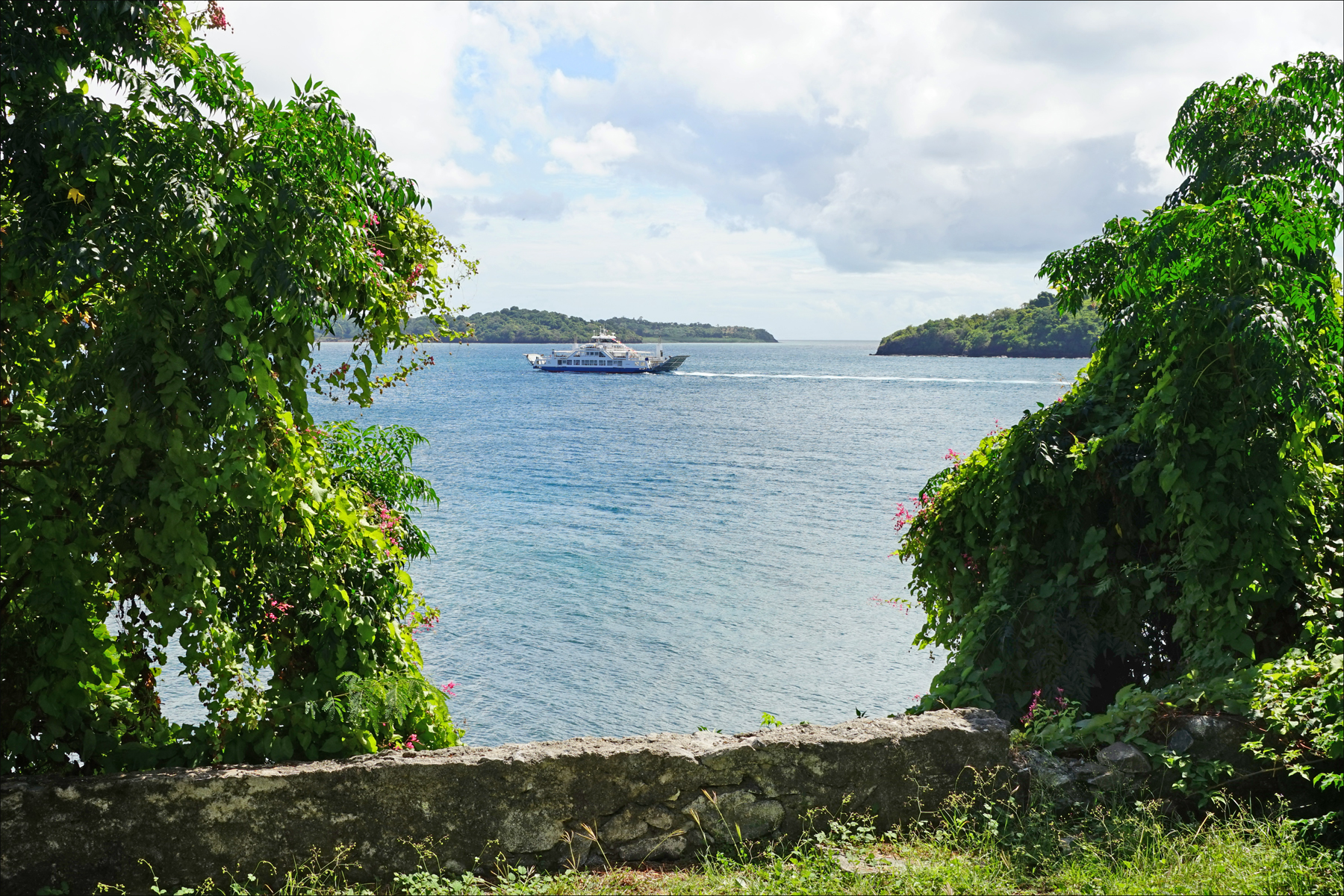 Le lagon entre Petite-Terre et Grande-Terre à Mayotte