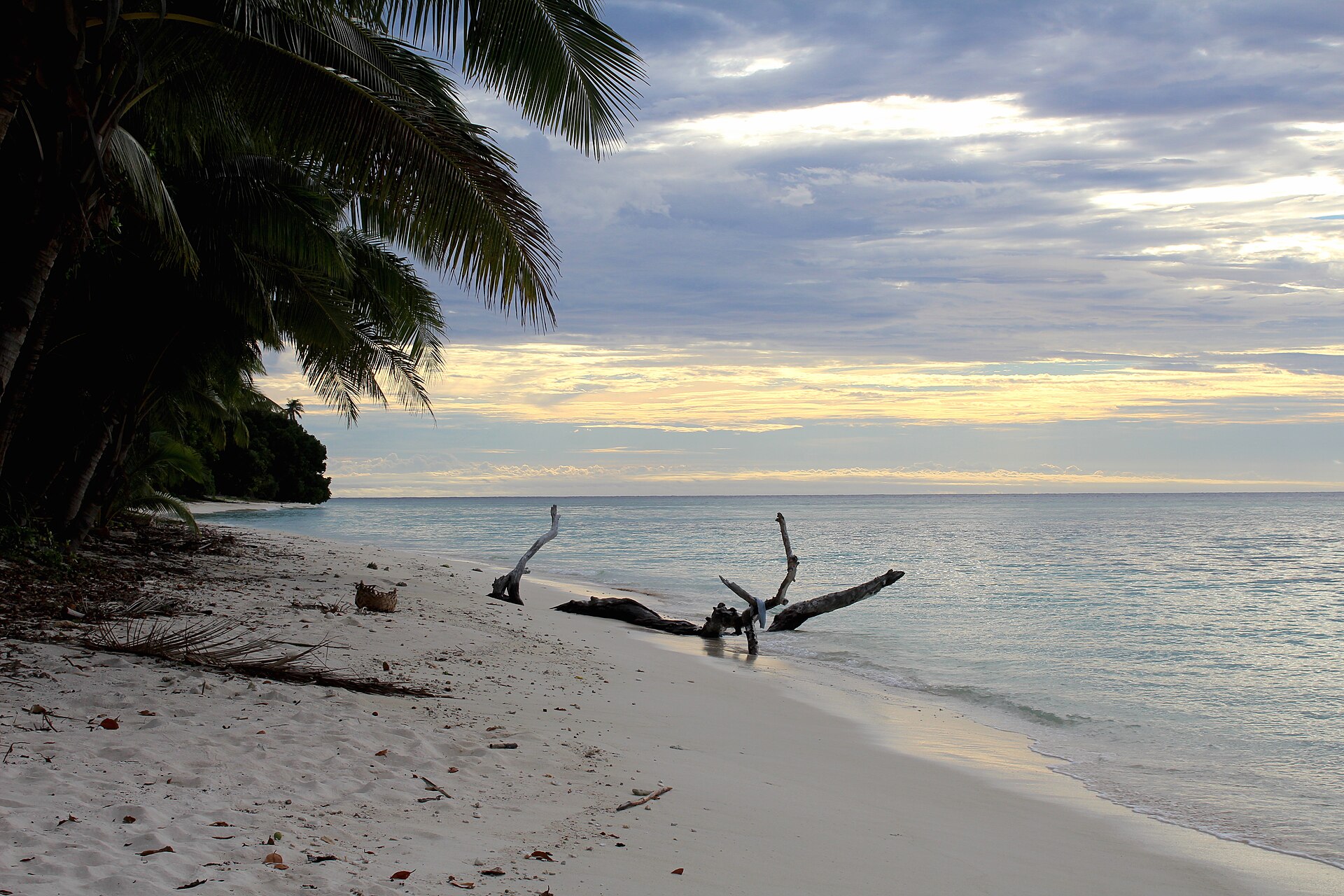 Plage de l'île d'Alofi à Wallis-et-Futuna